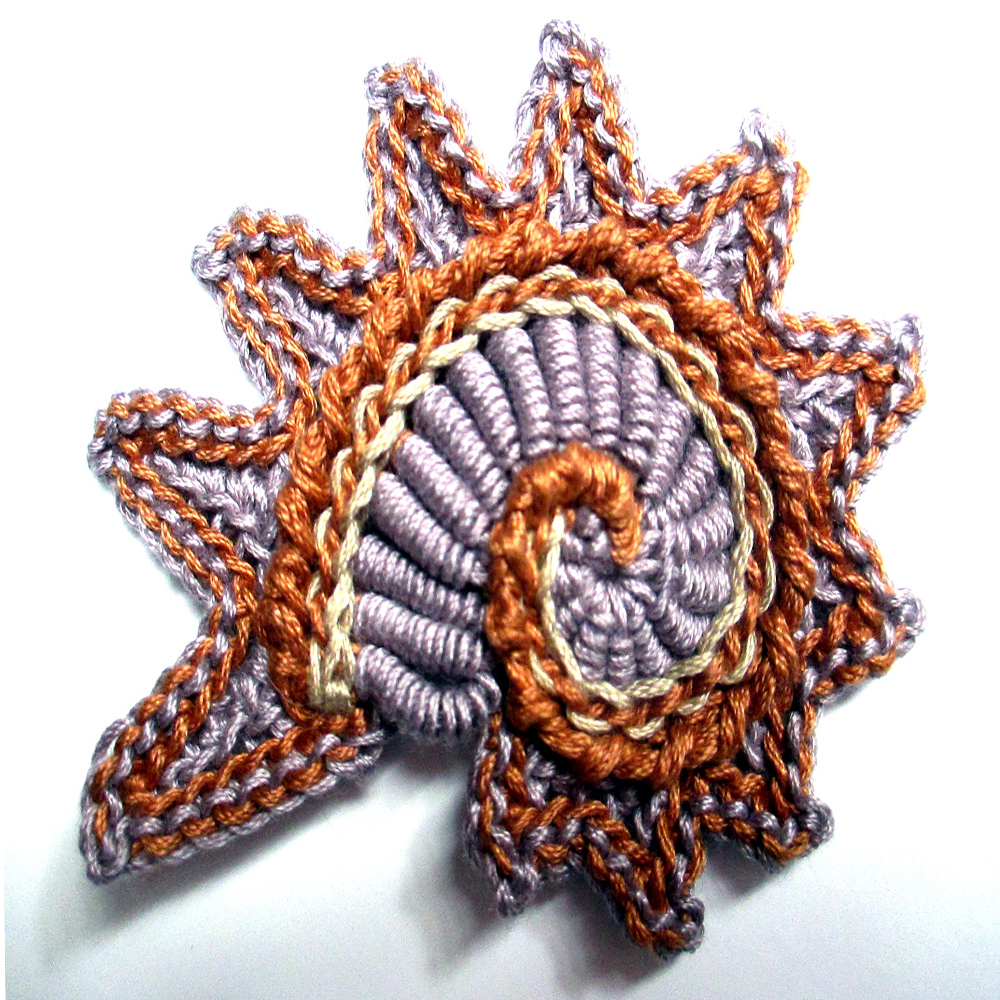Bullion Embroidery Brooches